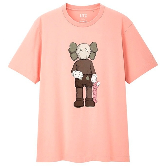 Kaws + Uniqlo Companion Pink Tshirt - Picture 2 of 7